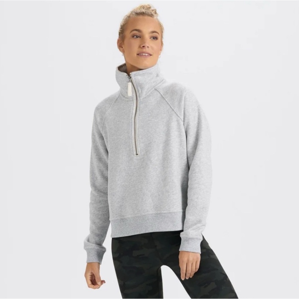 Vuori Restore Heather Gray Fleece Pullover